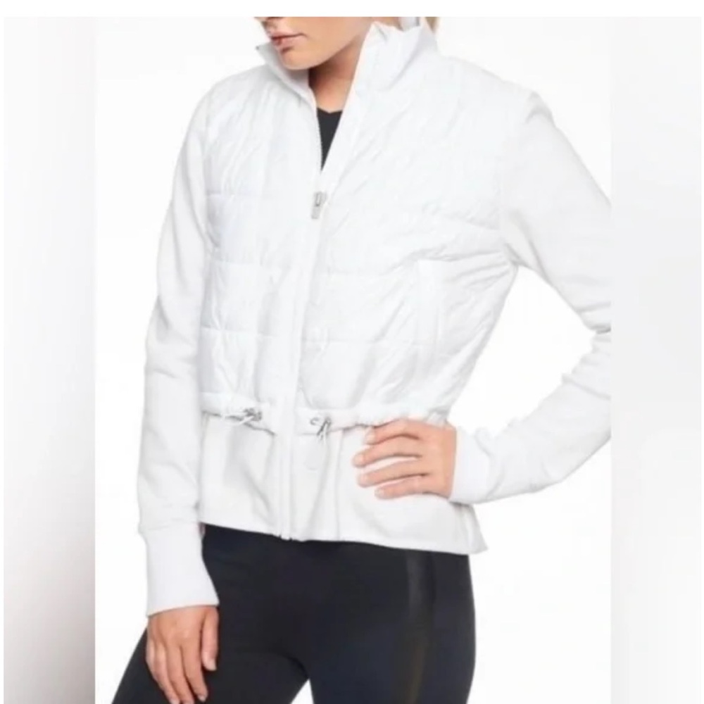 Athleta size M white zip up jacket